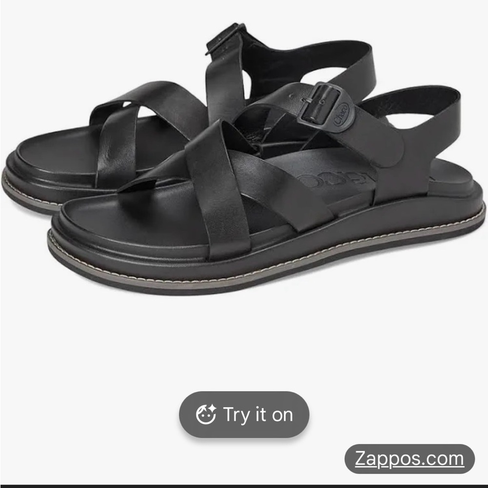 Chaco Townes women’s Leather Cross-Strap Sandals sz 9.5